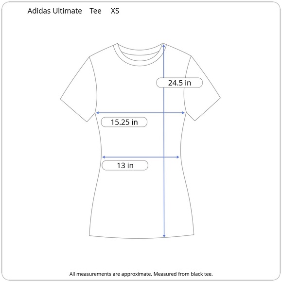 SOLD Adidas Ultimate Tee 3 Piece Bundle Size XS - Picture 7 of 7